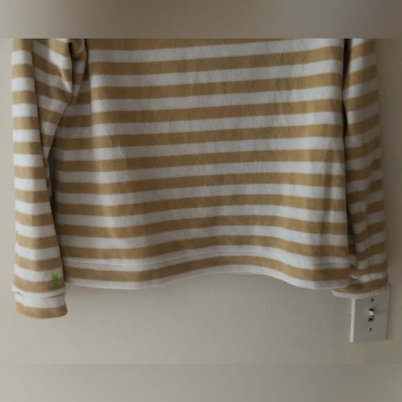 Dudley Stephens Boatneck Pullover Sweater in Natural Blush Stripe Size Large. - Picture 6 of 16